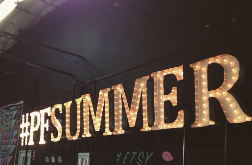 Bright Event Productions, Porter Flea Summer Party Marquee Hashtag